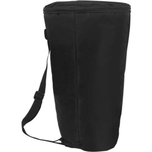 HK.LADE 8 Inch Djembe Drum Carry Case Bag, Portable Waterproof Black Shoulder African Drum Bag Musical Instrument Accessory