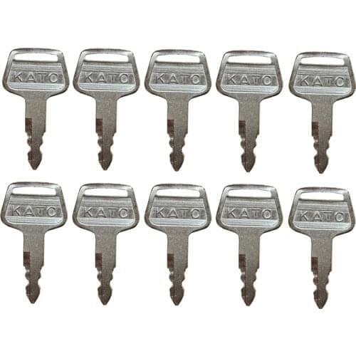 10 Pcs Heavy Equipment Key 719-10306001 KV02 For Kato HD Series Excavators