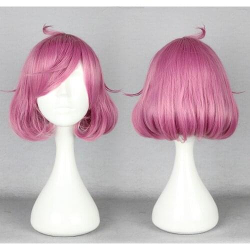 35cm Short Pink Cosplay Headwear for Cute Girl Fashion Design Japanese Cartoon Role Noragami-Ebisu Kofuku Anime Cosplay Hair