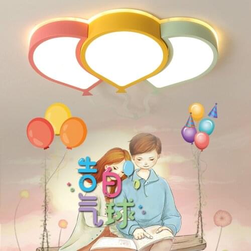 Childrens room lamp girl simple modern ceiling lamp creative confession balloon LED eye protection boy bedroom lamp LB12252