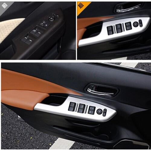 Matt style! For honda CRV 2012 - 2014 2015 ABS Window Lift Switch Button Cover Trim 4 pcs / set