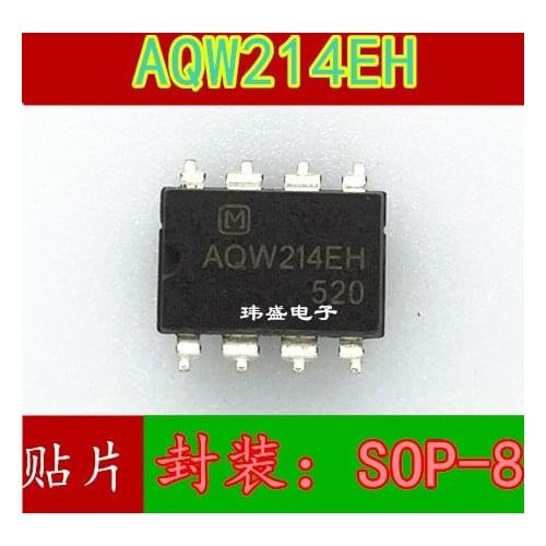 New original AQW214 AQW214EH SOP-8 SMD optocoupler relay imported spot