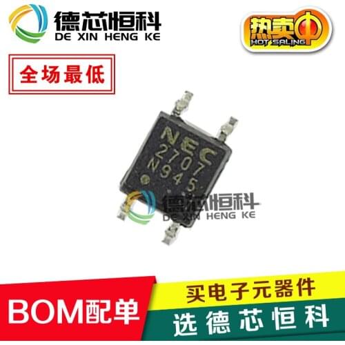Original imported optocoupler R2702 PS2707-1 NEC screen printing 2707 patch SOP-4 optocoupler
