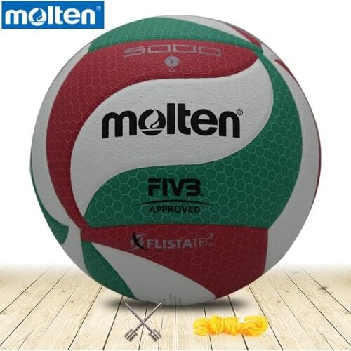 Original molten volleyball V5M5000 NEW Brand High Quality Genuine Molten PU Material Official Size 5 Free With Net Bag+ Needle