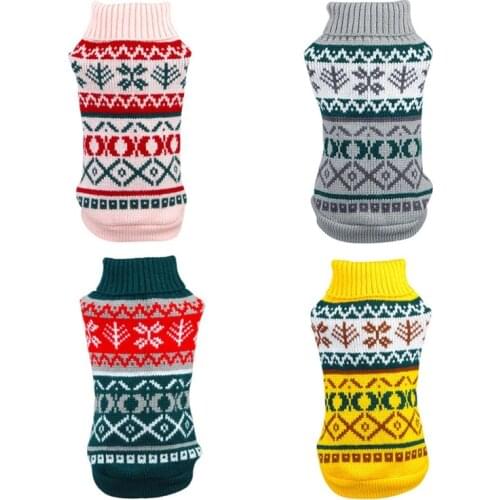Autumn And Winter Warm Knitting Clothes Warm Clothing Pet Dog Clothes Knitwear Dog Sweater Soft Thickening Warm Sweater