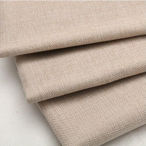 Thick Strong Linen Style Polyester Cotton Fabric Cloth Craft Cushion Table Sofa Curtain Upholstery Fabric 360g /Meter