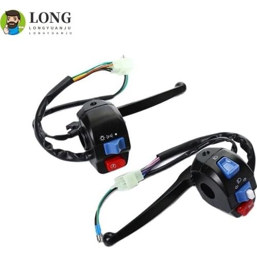 22mm 7/8" Motorcycle Handle Bar Left Right Switches Indicator Horn Drum brake assembly For Gy6 Moped Scooter 50CC-150CC