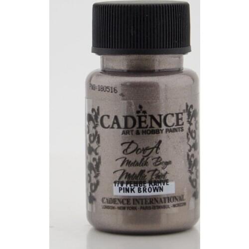 Cadence Dora Silvery Metallic Paint 170-Pembe Coffee 50ml