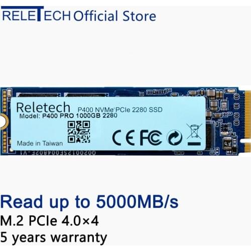 Reletech M.2 P400 Pro ssd NVMe PCIE 4.0×4 1000GB 2000GB 2280 5000MB/s NAND Super Speed Solid-State Drive For Desktop