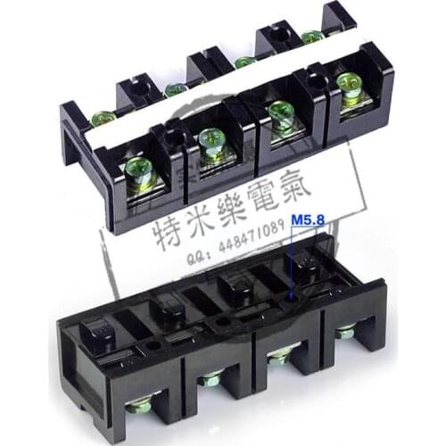 [VK] TC-604 Dual Row 4 Positon copper Four / 60A 600V large current terminal wiring row of column