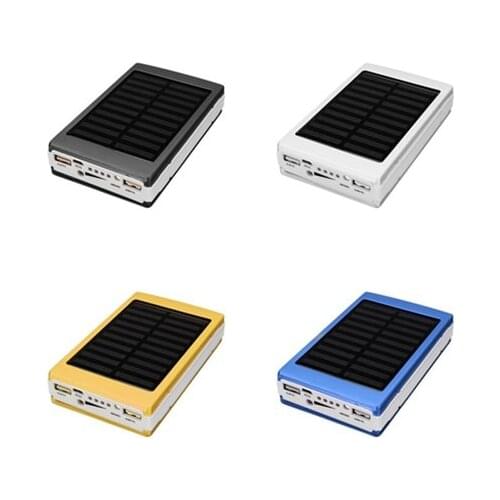 Mobile power 5x18650 External Battery Charger DIY Box Case J2 DIY sets of materials Solar LED Portable Dual USB Power Bank