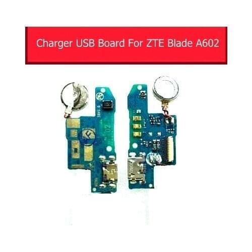 Vibrator & Microphone Inner & Charging USB Jack Board For ZTE Blade A602 BA602 Charger usb Plug connector module Replacement