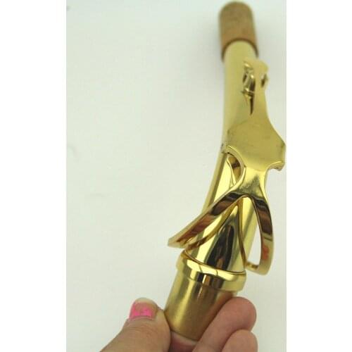 Excellence Eb Alto Saxophone Neck Gold Lacquer Sax Parts 24.5mm