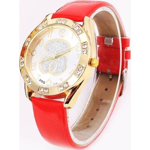Relogio 2021 Luxury Brand Bear Women Quartz Watches New Fashion Leather Dress Ladies Watch Couple Gift Reloj Mujer Montre Femme