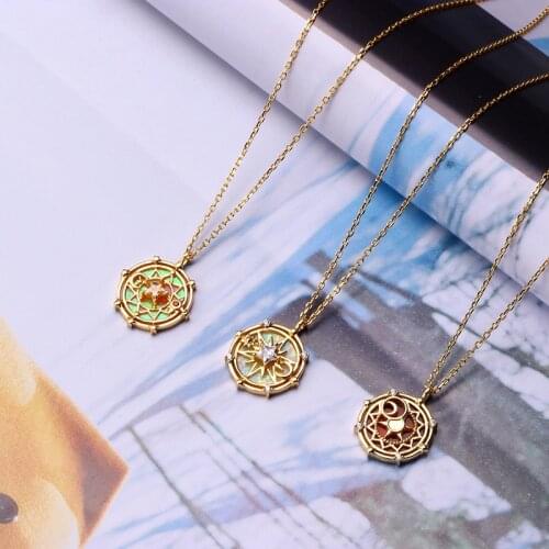 Official Licensed Japan Anime Sailor Necklace Pendant For Women 925 Sterling Silver Jewelry Lovers Couple Girlfriend Gifts