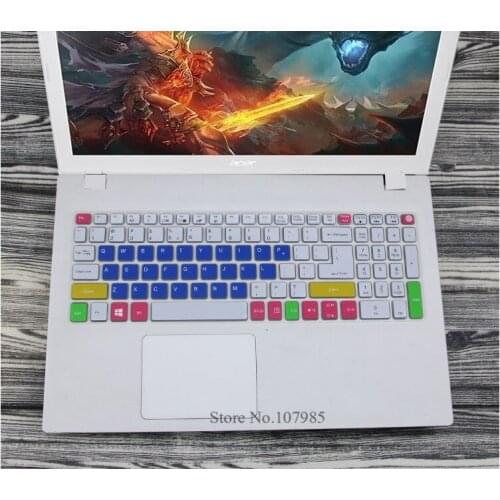 15.6'' silicone Keyboard Protector Cover Skin for Acer Aspire E15 E5 575G E5-575G V3-574G TMTX50 TMP259 F5 573G E5 552G 553G