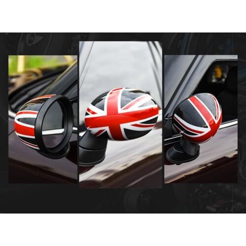 2pcs Door Rear View Mirror Covers Stickers Car-styling For BMW mini COOPER ONE S JCW F series F54 F55 F56 F57 F60