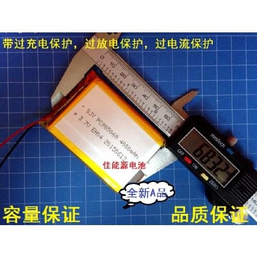 3.7V polymer lithium battery 985068 4000MAH mobile power Tablet PC digital products MID Rechargeable Li-ion Cell