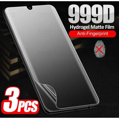 3PCS Full Curved Hydrogel Matte Film For Samsung Galaxy A22 A32 A52 A72 4G 5G A12 A21S A02 M32 Soft Screen Protector Not Glass