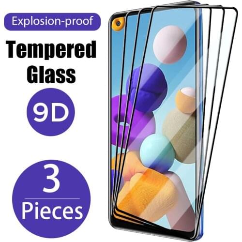 3Pcs Screen Protector On Galaxy A70S A50S A40 A30S A20 A10 A01 A02 Tempered Glass On Samsung A71 A51 A42 5G A41 A31 A21S A12 A11