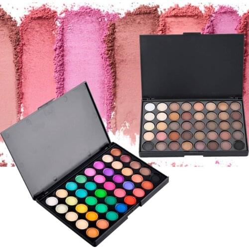 40 Color Matte Eyeshadow Palette Make Up Earth Eye Shadow Cosmetic Glitter Waterproof Long Lasting Makeup Tools MA