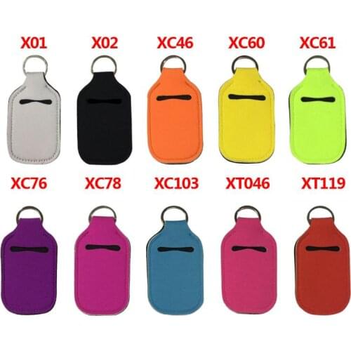 500pcs/lot white and black keychain holder 30ml bottle Cover 30ML Bottle Holder Gifts SN3469