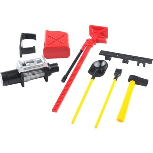 6pcs/set Gift Home Rock Crawler Lightweight Portable Plastic Accessory Tools Toy RC Car 1:10 Simulation Truck For SCX10 D90