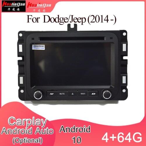 Android 10 Car Multimedia DVD Stereo With Screen Receiver Radio Player GPS Navigator for Dodge/Jeep 2din