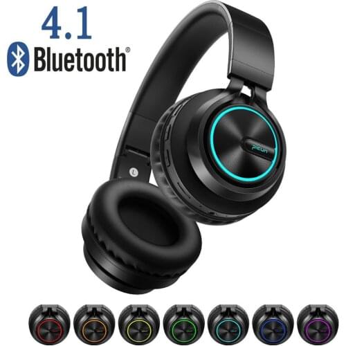 B6 Wireless Headphones Bluetooth 4.1Headphone 12H Playing time Stereo Glowing Headset Earphone With Mic For Tv Cellphone xiaomi