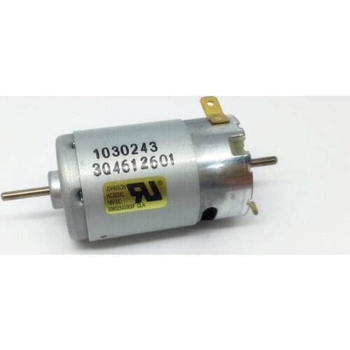 Johnson DC 12V-18V 3A 7430RPM Micro 390 Carbon Brush Electric Motor Double-headed Output Shaft Large Torque for Home Appliance