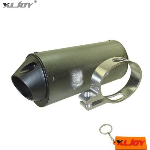 38mm Exhaust Muffler With Clamp For 125cc 140cc 150cc 160cc ZS CRF KLX SSR IMR Pit Dirt Bike Lifan YX Stomp SDG Motorcycle