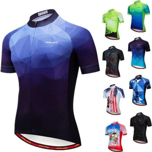 JPOJPO 2019 Cycling Jersey Pro Team Summer Racing Cycling Clothing Maillot Ciclismo Short Sleeve mtb Bike Jersey Bicycle Shirt