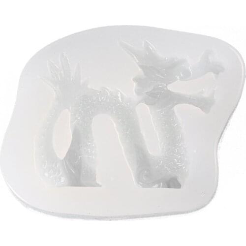 Chinese Traditional Dragon Silicone Molds Cake Fondant Chocolate Cookie Baking W0YA