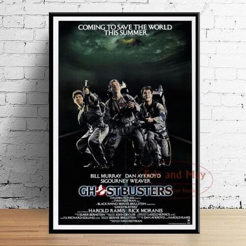 Ghostbusters Classic Movie Poster And Print Vintage Decor Picture Canvas Painting Hot Modern Style Living Room Decoration Obrazy