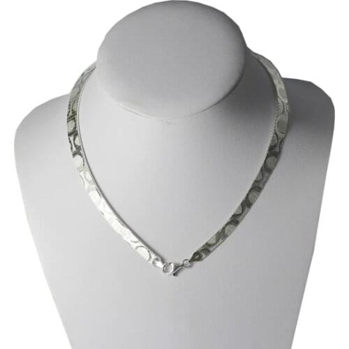 Beadsnice Solid Silver 925 Chunky Necklace Elegant Moon Necklace New Arrival Silver Jewelry Statement Chocker Necklaces ID31860