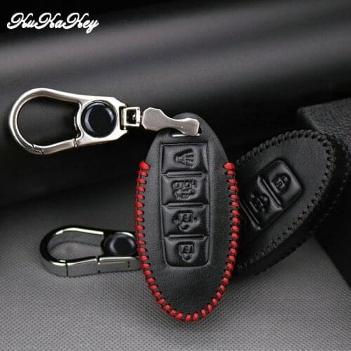 Leather Car Key Cover Case For Infiniti QX50 QX60 EX35 FX35 FX45 FX50 EX37 2014 2015 2016 Q50L Q60 Q70 Q50 G25 JX35 ESQ EX FX