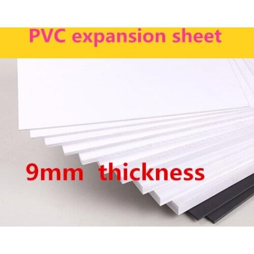 9mm thickness PVC expansion sheet black white colour PVC FOAM BOARD Andy board Building sand table model material DIY material