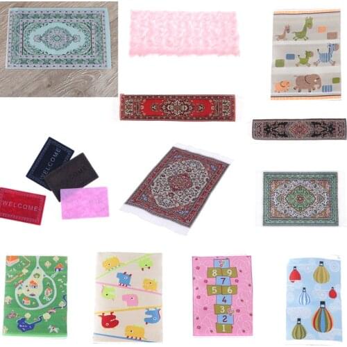 1/12 Scale Dollhouse Miniature Turkish Style Area Rug/Carpet/Mat Floor Coverings for Dolls House Any Rooms Furniture Decor Accs
