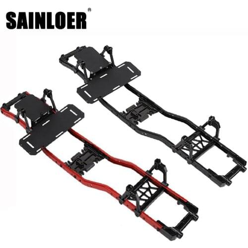 SAINLOER Metal Chassis Frame Girder RC Cars Frame for 1:10 Axial SCX10 D90 90046 90047 Rock Crawler Parts with