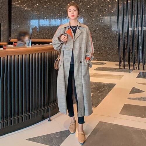 Женские двубортные тренчи Moramoon China At AliExpress