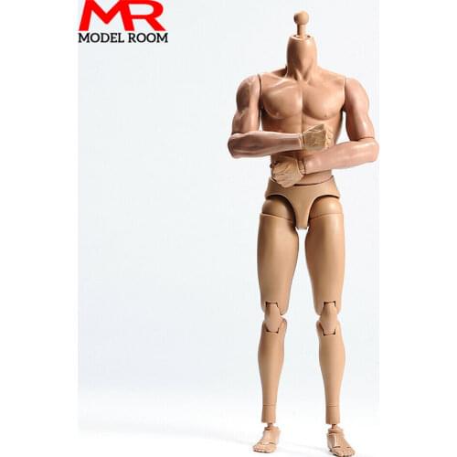 In Stock TQ230 1/6 Male Figure Action 12'' Flexible Muscular Body with Neck Fit 1:6 Man Head Sculpt