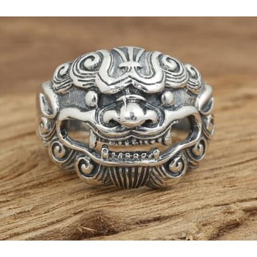 925 STERLING SILVER Brave Beast King mens RING jewelry US SIZE 7-11 A3340