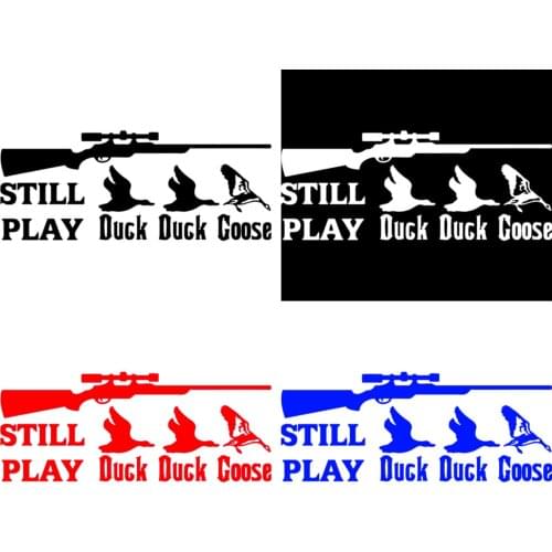 Duck Goose Pheasant Hunting Gun Hunter Bodywork Car Sticker Decal Sunscreen Suv Styling Interior Decorative Viny KK PVC15*6cm