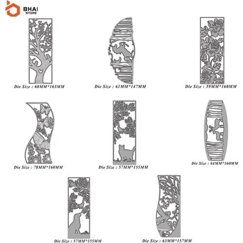 2021 New Metal Cutting Dies Christmas Halloween Animal Frame Stencils For DIY Scrapbooking Cards Decor Craft Embossing Die Cut