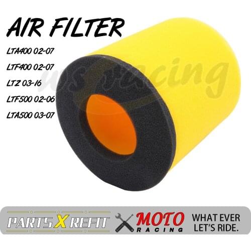 Motorcycle Air Filter Sponge Cleaner Moped For Suzuki LTA400 LTF400 LTZ LTF500 LTA500 2003 2004 2005 2006 2007 2008 2009-2016