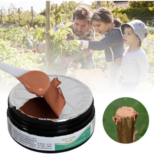 50g Plant Tree Wound Cut Paste Smear Agent Pruning Compound Sealer With Brush Green Plant Flowers Seedling Wound Healing Cream