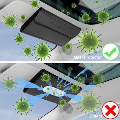 Mask storage box portable large capacity vehicle mask storage box dust, moisture and pollution prevention