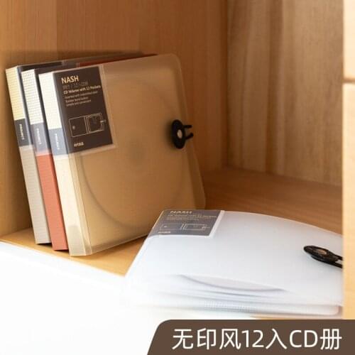 Portable 12pcs Disc CD DVD Storage Organizer Case Boxes Holder CD Sleeve Bag Album Box Cases with Buckle