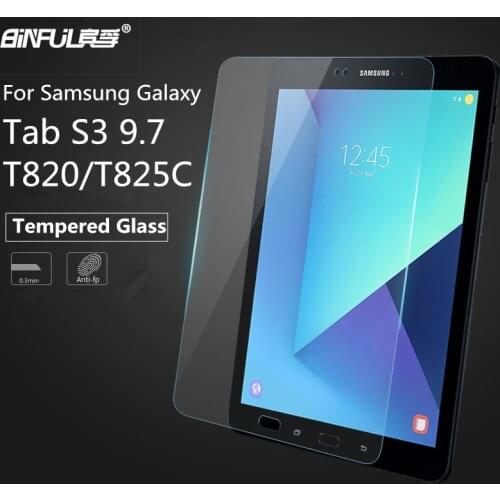 Premium Ultra thin 0.3mm 9H Transparent Screen Protector Film For Samsung Galaxy Tab S3 9.7 T820 T825 Tempered Glass