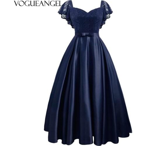 Ruffle Sleeve Party Satin Floral Lace Long Dress Pink Red Black Blue Hollow Out Women Spring Summer Maxi Plus Size Vestidos 2021